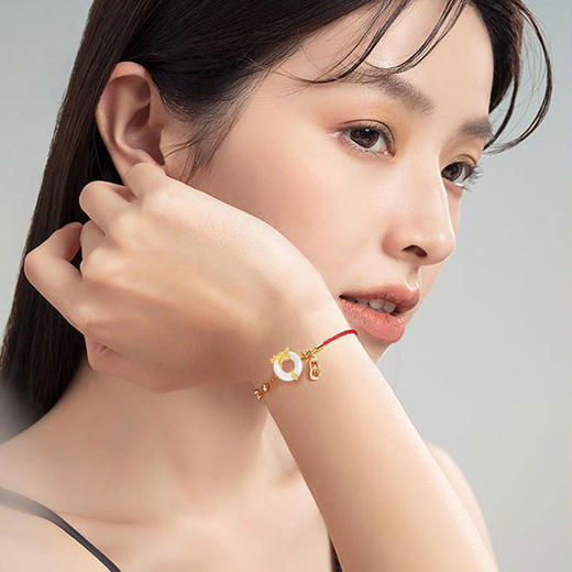 国风新款【萌龙红绳手链】纳福萌龙手链  生肖龙编织红绳手环   送闺蜜女友  平安扣新年礼 商品图2