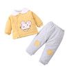 婴儿秋冬加棉分体套装 无骨0-1岁 商品缩略图3