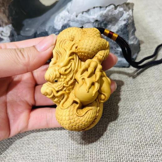 祥龙（点睛款）°黄杨木挂件/手把件 商品图0