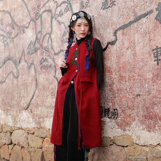 凤舞流霞不规则马甲外套 | 24小时发货 商品图0