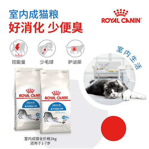 皇家  猫粮  室内成猫粮12月以上 I27  2KG*2袋装 商品图1
