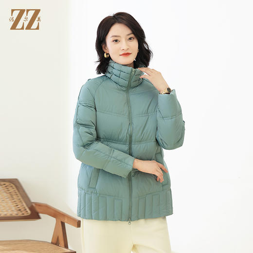 佐尔美冬季新款 经典时尚高领短款羽绒服女E14YY03 商品图1