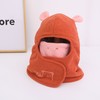 宝宝帽子可爱超萌冬季儿童围脖一体帽保暖防风男女孩子护脸套头帽 商品缩略图9