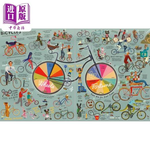 【中商原版】车轮 有趣的车辆手册Tom Schamp Wheels The Big Fun Book of Vehicles英文原版 儿童科普绘本 精装进口 儿童读物 商品图3