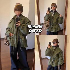 新品上身 | 雨伞外套上身，撞色混搭出工装感💓