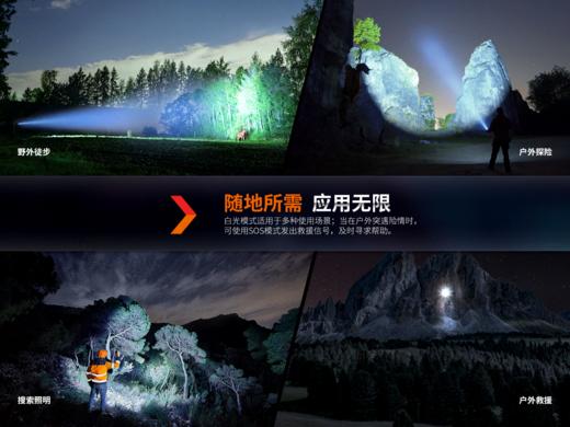 Fenix HT18R V2.0强光远射1100米手电筒21700电池亮度防水户外探洞手电 商品图7