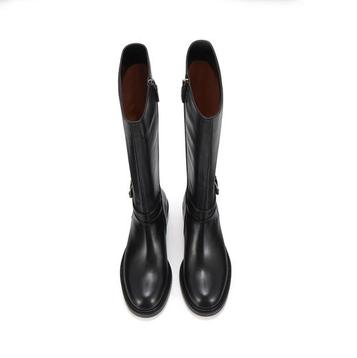 westory秋冬季西部牛仔显瘦长靴西部靴平跟经典百搭W23DQ83091 商品图4