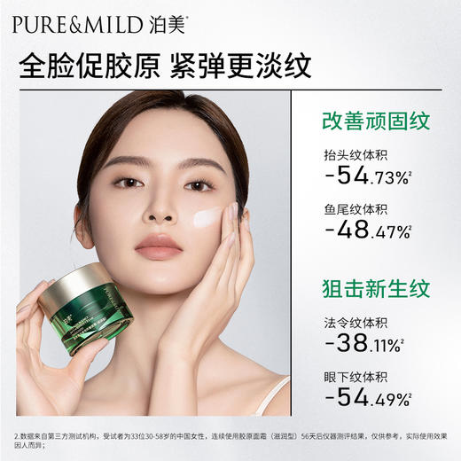 【官方授权】泊美胶原蛋白弹润抗皱面霜50g 双11特惠 买1送1 商品图7