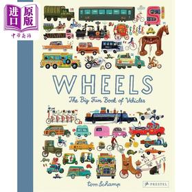 【中商原版】车轮 有趣的车辆手册Tom Schamp Wheels The Big Fun Book of Vehicles英文原版 儿童科普绘本 精装进口 儿童读物