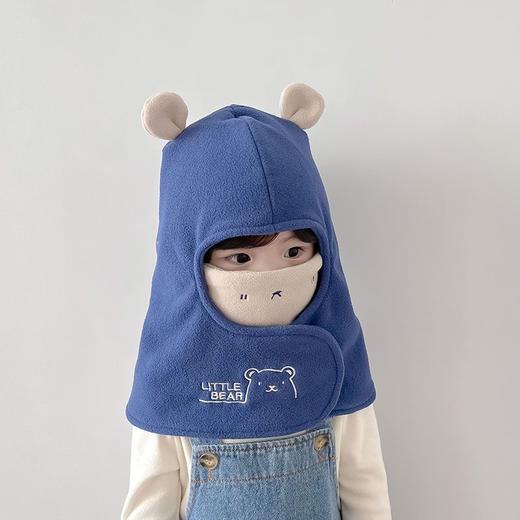 宝宝帽子可爱超萌冬季儿童围脖一体帽保暖防风男女孩子护脸套头帽 商品图3