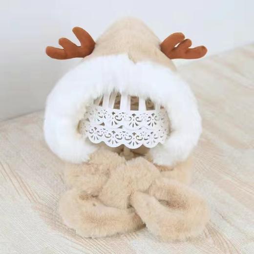 【帽子围巾一体！轻巧便携】儿童宝宝秋冬款围脖，加绒护耳帽可爱超萌男童女童冬季，精选高质绒面料，柔软亲肤，精致绣花点缀，倍添俏皮可爱，时尚与温暖并存。鲜艳色彩、灵动图案-QQ 商品图10