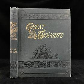 1890年 伟大思想 百余幅插图 漆布精装16开