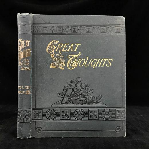 1890年 伟大思想 百余幅插图 漆布精装16开 商品图0