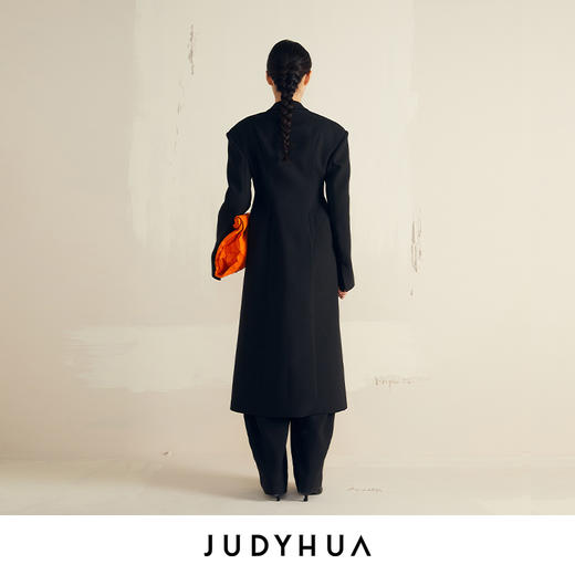 JUDYHUA 雕塑感轮廓收腰大衣 商品图2