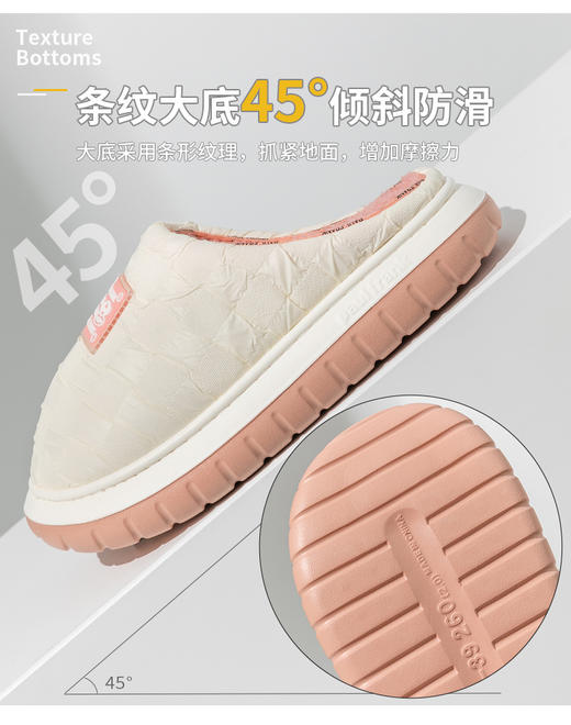 秋冬棉拖鞋软底加厚情侣款eva加绒女款时尚外穿居家棉拖鞋YXPS3164 商品图7