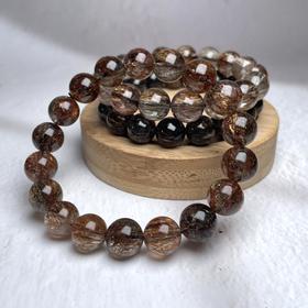 水晶单圈-素圈黑金圆珠12