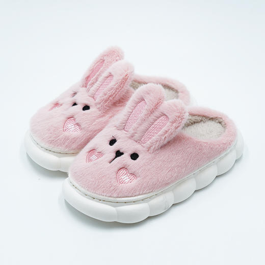 女童棉拖鞋秋冬可爱儿童小兔子防滑厚底棉拖鞋YXPS3166 商品图0