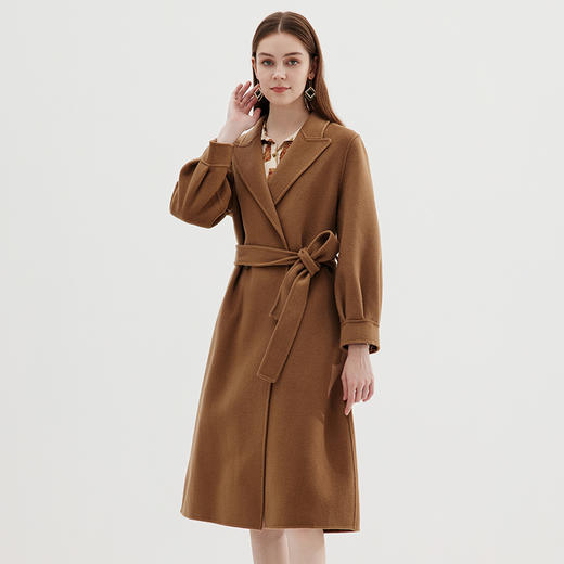 EITIE爱特爱冬季新款气质翻领中长款大衣外套7214931 商品图2