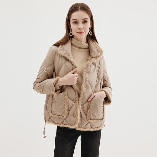 EITIE爱特爱冬季时尚保暖显瘦保暖白鸭绒羽绒服7211923 商品图2