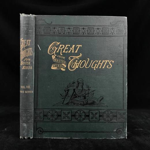 1896年4-9月 伟大思想 百余幅插图 漆布精装16开 商品图0