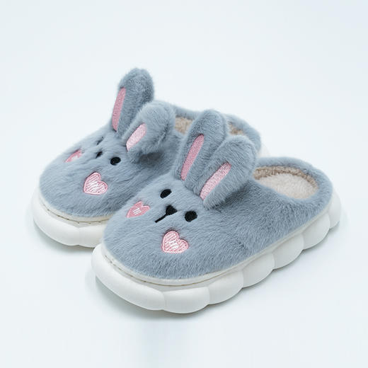 女童棉拖鞋秋冬可爱儿童小兔子防滑厚底棉拖鞋YXPS3166 商品图1