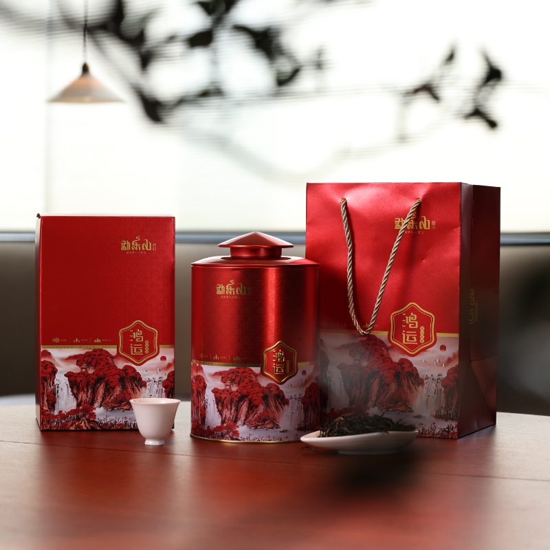 勐乐山2023高山红茶（鸿运）圆铁罐装300g