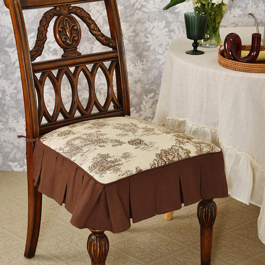 卢瓦尔河谷系列椅垫家用四季加厚防滑餐椅垫 商品图1