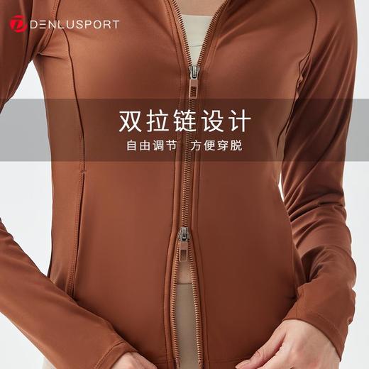 莱卡双拉链外套DY66059#莱卡面料亲肤裸感高弹塑形双拉链设计顺滑调节小立领修饰迷人天鹅颈尽情享”瘦“ 商品图2