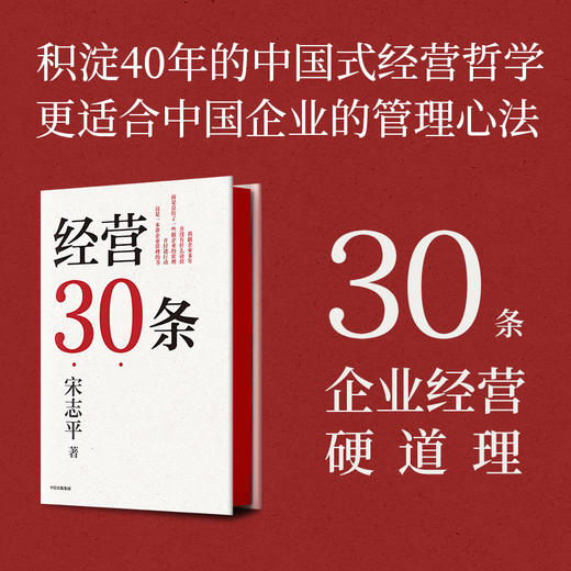 经营30条 宋志平著 宋志平40年经营心得集大成之作 30条企业经营的硬道理 更适合中国企业的管理心法 商品图1