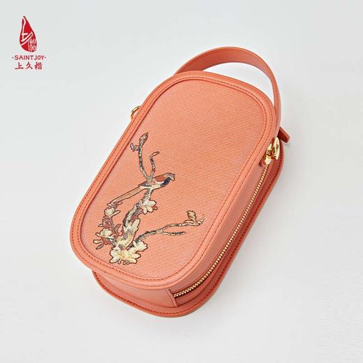 SAINTJOY/上久楷 宋锦斜背包 双鹊报喜 BWS23B0801 商品图11