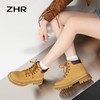 ZHR-2023新款英伦风马丁靴女厚底短靴户外通勤大黄靴 商品缩略图3