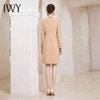 IWY/时尚高端卡其色双排扣连衣裙设计感职业西装裙Q1004 商品缩略图4