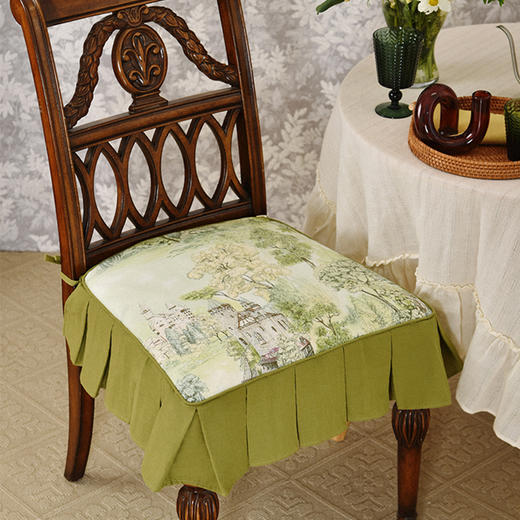 卢瓦尔河谷系列椅垫家用四季加厚防滑餐椅垫 商品图2