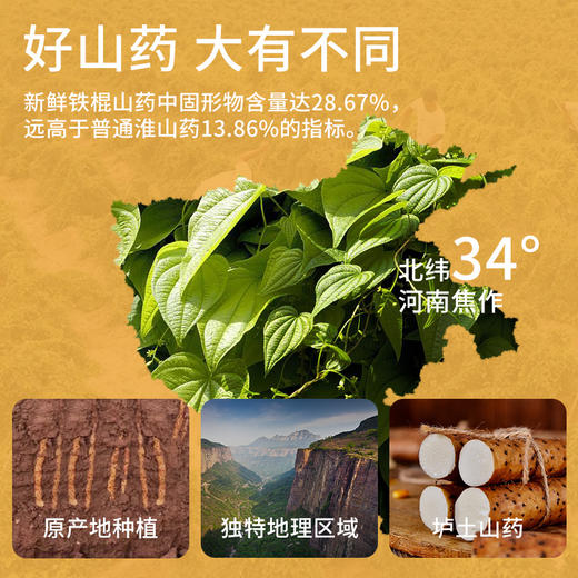 怀生堂铁棍山药粉 216g（18g*12条）  好山药 轻松养脾胃 全家都爱喝 商品图1