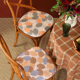 秋日来信落叶椅垫家用四季加厚防滑餐椅垫