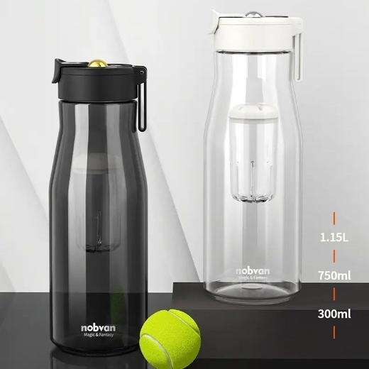 诺百纷三代磁弹杯茶水分离泡茶水杯塑料tritan便携磁吸运动黑科技 商品图2