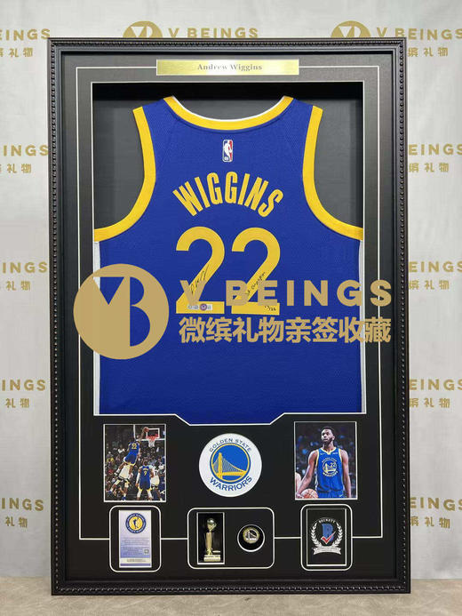 收藏系列 维金斯 勇士队22号蓝色加签款 亲笔签名球衣 商品图1