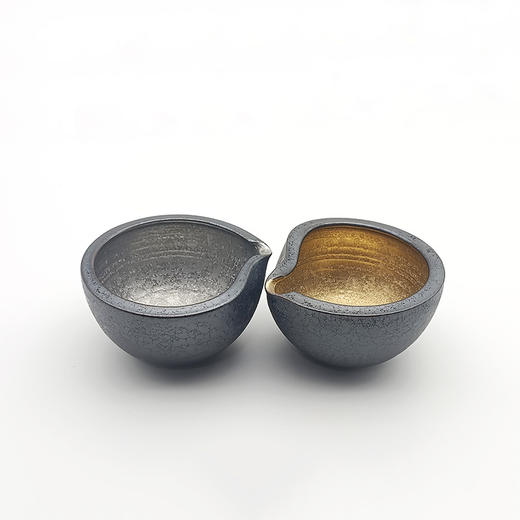 【旬彩 】日本进口有田烧晶内金银塗片口鉢 商品图0