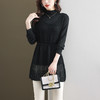 CC28-6690秋冬毛衣针织背心两件套女中长款时尚洋气外穿半高领内搭打底衫女 商品缩略图2