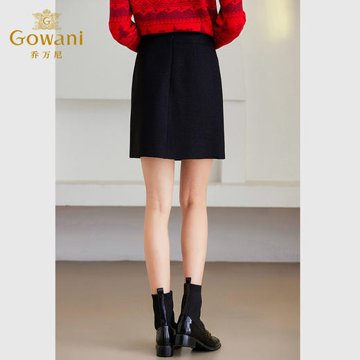 乔万尼小香风半身裙秋冬针织毛呢高级感ET4D801 商品图3