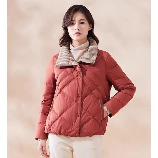 南3天轩短款菱形羽绒服 商品图0