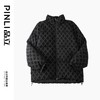 PINLI品立秋冬新品华夫格立领羽绒服潮牌短款加厚面包服外套B233208089 商品缩略图3