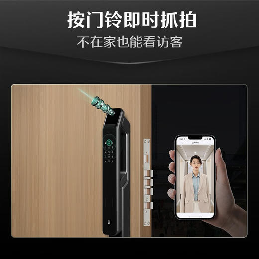 德施曼（DESMAN） Q3MPro家用防盗门密码锁指纹锁全自动可视猫眼智能锁 高端黑 商品图5