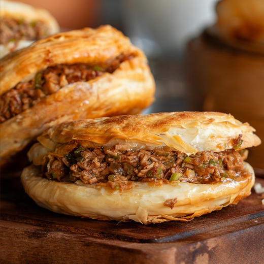 【限时折扣】大董酥皮肉夹馍110g*4 早餐必备 十分钟上桌 商品图0