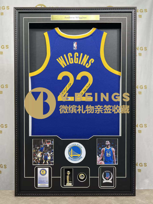 收藏系列 维金斯 勇士队22号蓝色加签款 亲笔签名球衣 商品图1