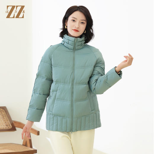 佐尔美冬季新款 经典时尚高领短款羽绒服女E14YY03 商品图3