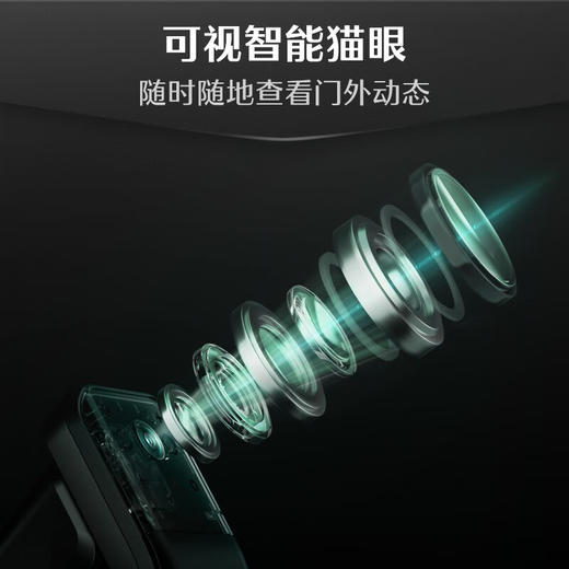 德施曼（DESMAN） Q3MPro家用防盗门密码锁指纹锁全自动可视猫眼智能锁 高端黑 商品图3