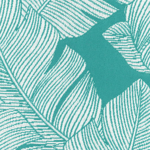 15260502/502.202 爱仕沃玛（axroma）芭蕉叶-湖水蓝Nightingale Lakeside大提花装饰面料适用于室内、户外和酒店工程 商品图0