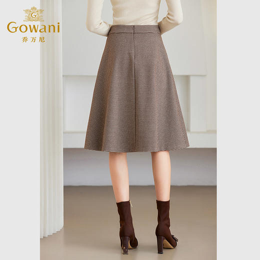 乔万尼秋冬半身裙a字版千鸟格气质高级ET4D806 商品图3