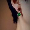 18k翡翠耳钉 商品缩略图5